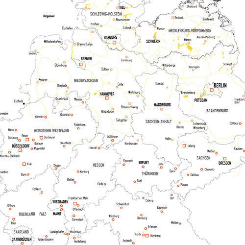 Deutschlandkarte Grafik