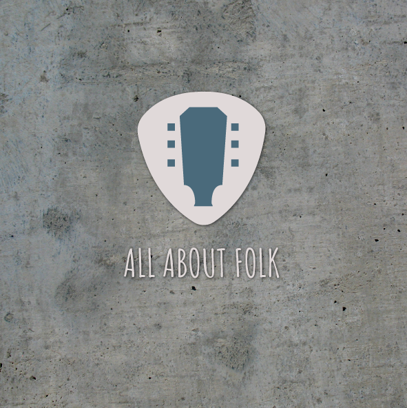 All About Folk Logodesign Gitarre