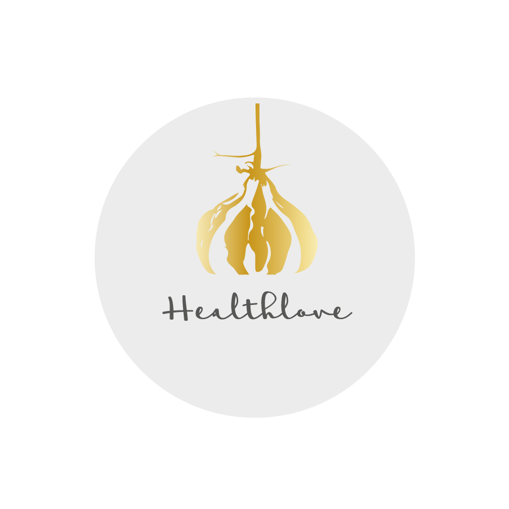 Logo Design Health Love Gold